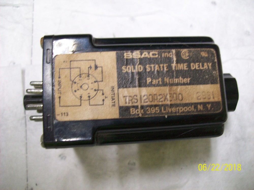 SSAC TRS120A2X300 SOLID STATE TIME DELAY RELAY