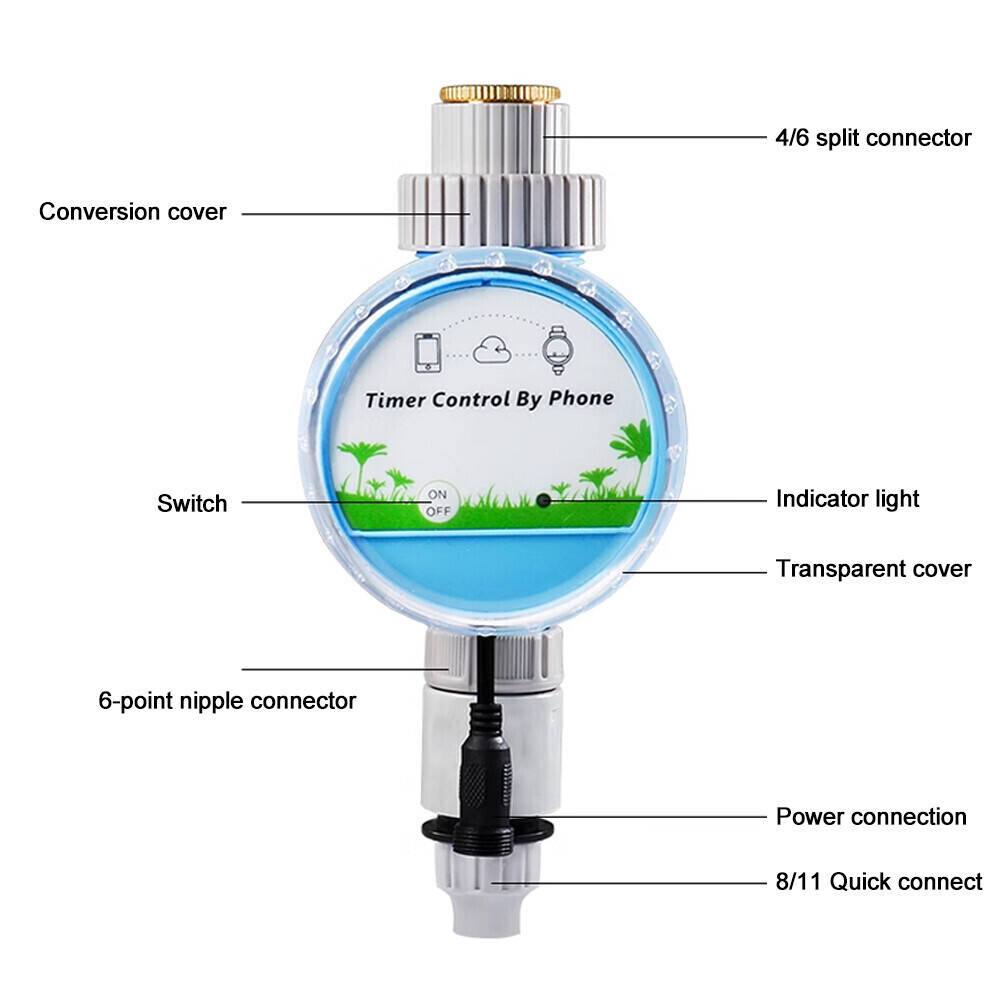 WIFI Bluetooth Smart Garden Watering Timer Auto Irrigation Controller Valve UK ╏
