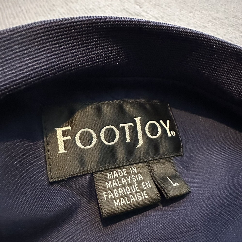 Footjoy Windbreaker Rain Jacket Mens Large Blue Pullover Golf Performance LSC