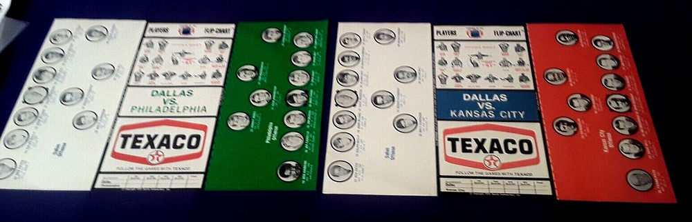 1971 DALLAS COWBOYS FLIP CHART PROGRAM 2  UNFOLDED RARE SHARP KC CHIEFS EAGLES