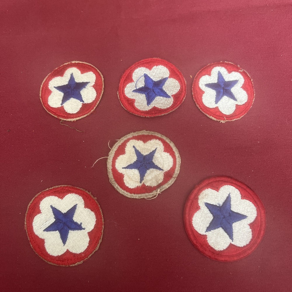 World War Ii Army Service Force Patch Five Pc One Rare