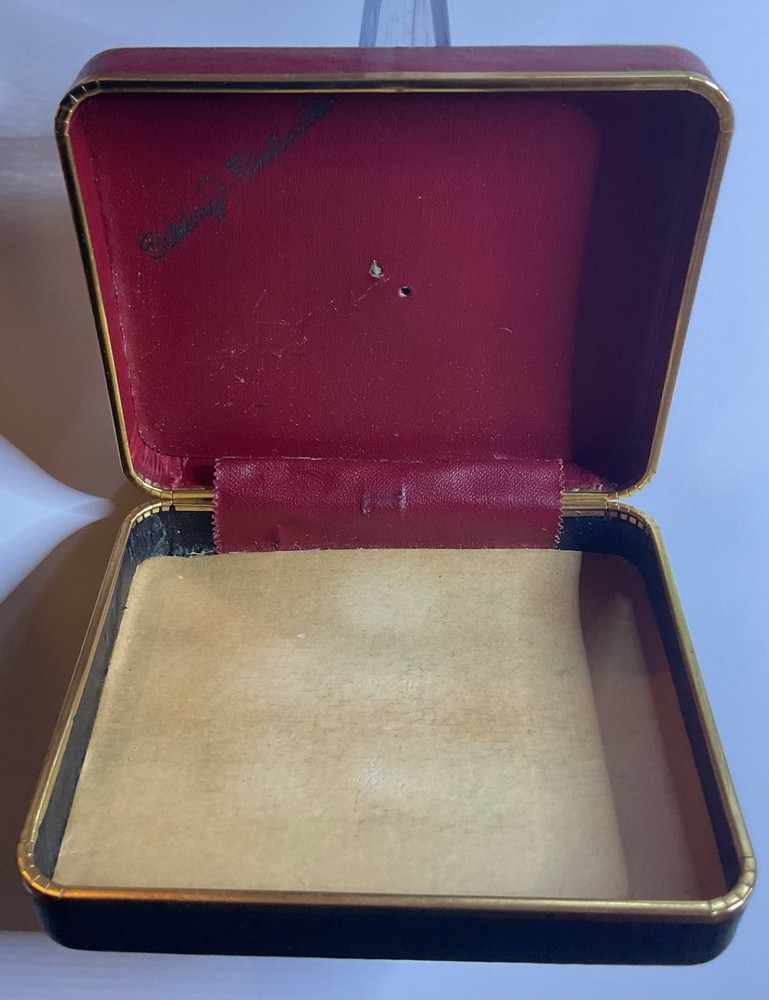 Vintage Belding Corticelli Red/Black Small Box Container Thread Holder