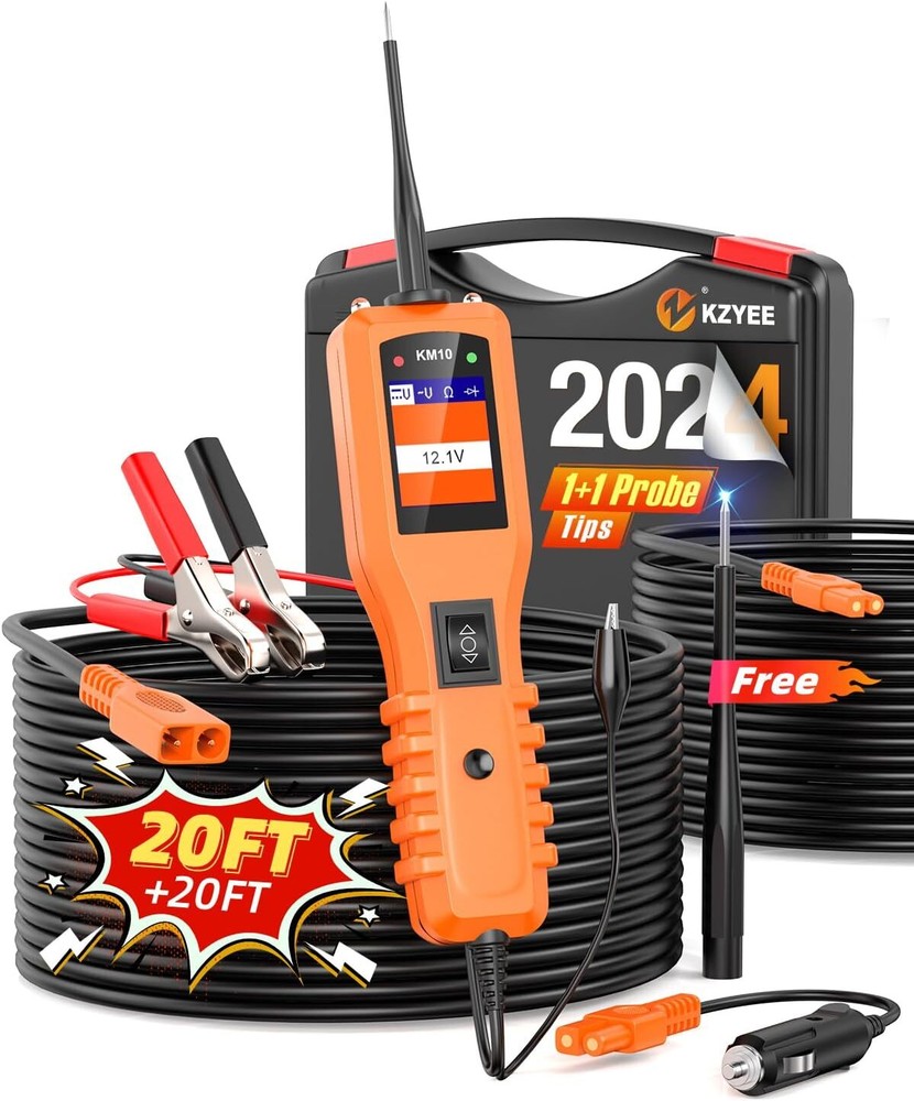 KZYEE KM10 PowerScan Circuit Tester Electrical Diagnostic Power /Probe 12V/24V