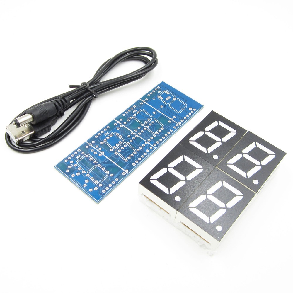 DIY Digital LED Electronic Microcontroller Clock display Light Control red