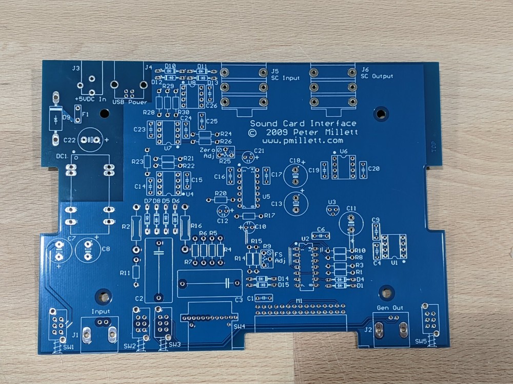 DIY PCB (only) - Sound Card Interface / RMS Voltmeter
