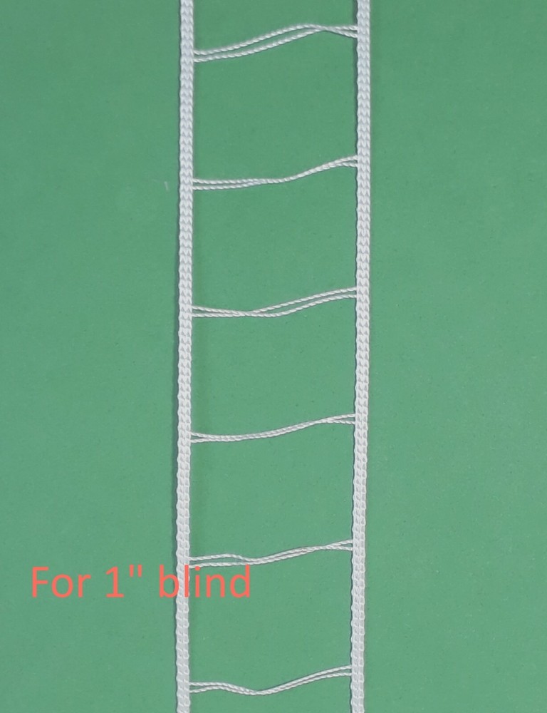 White Ladder String Tape for 1" Blinds- (Pitch: 22mmX28mm)