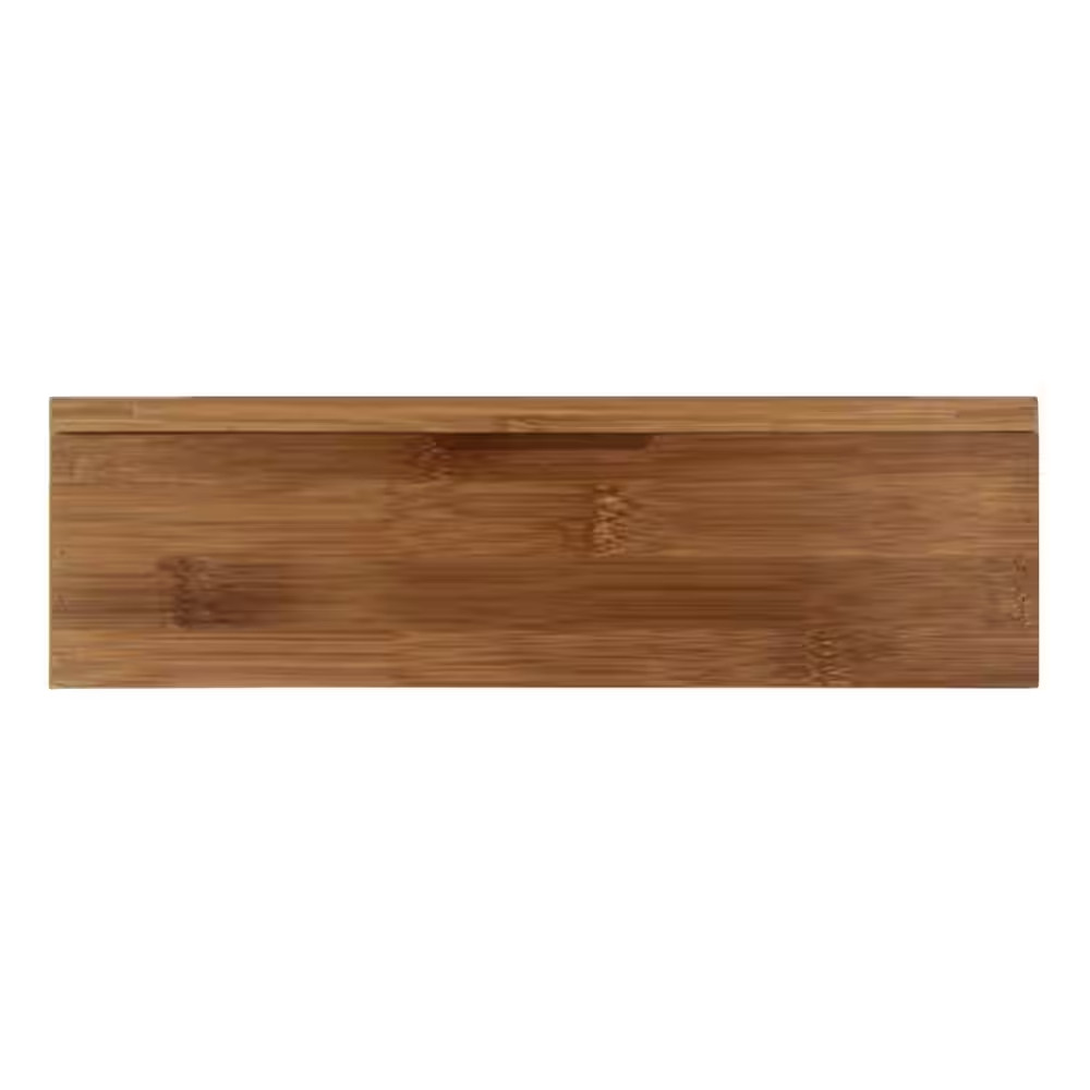 Bamboo Tea Box 8-Compartment Hinged Lid Storage Display Organizer