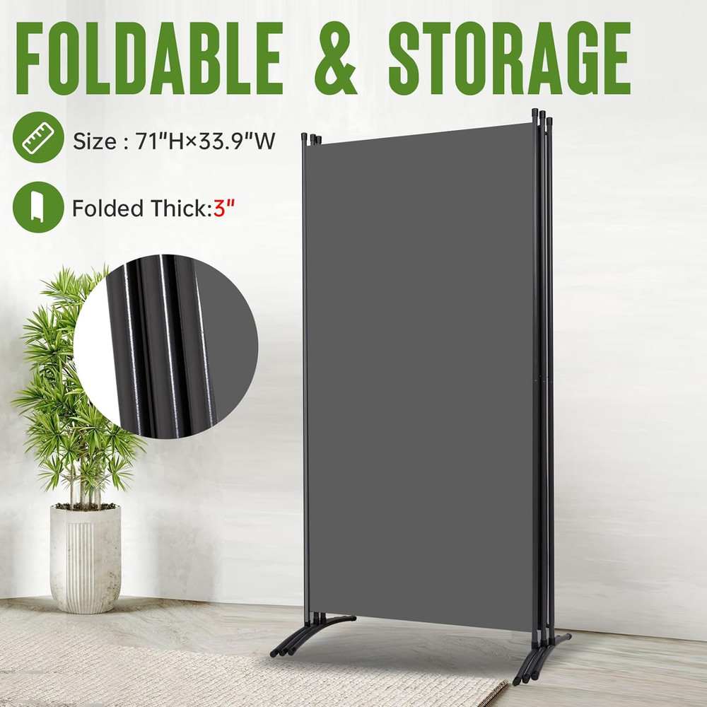 Indoor Room Divider, Portable Office Divider, Room Divider Wall Screen 3 Panel,