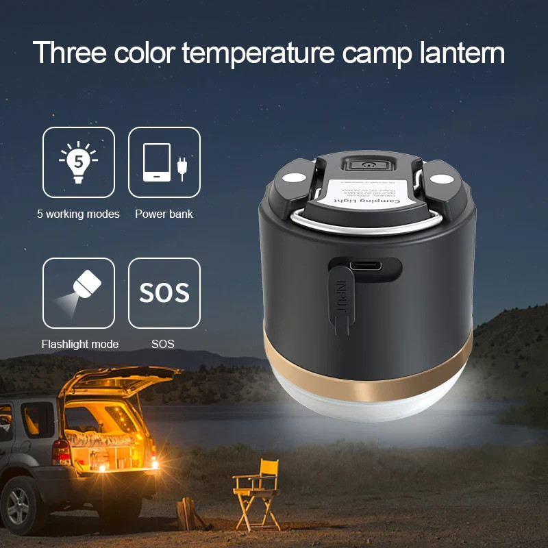 ECOFLOW Camping Lamp EFS-CLI-B-M1, Waterproof Versatile Camp Light .