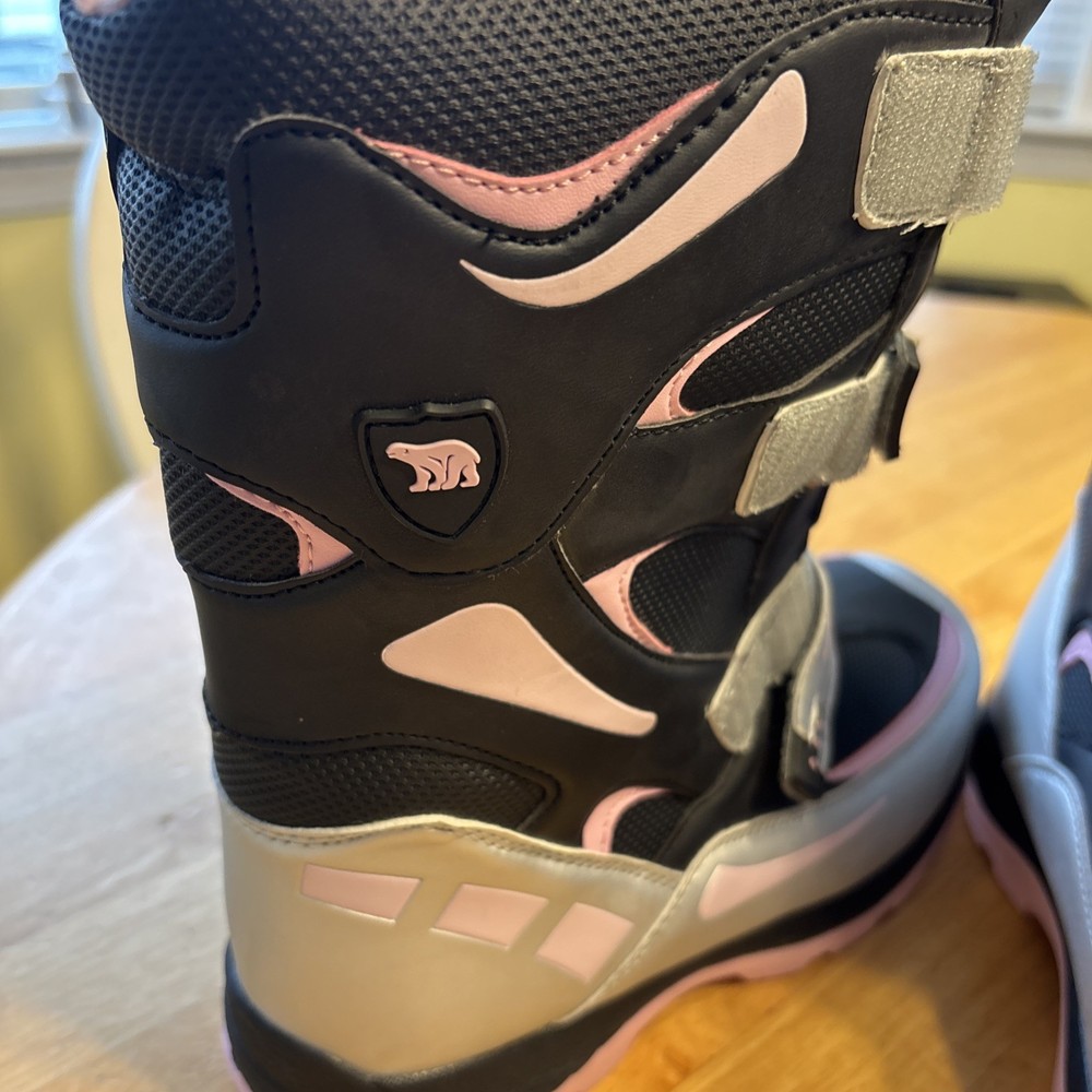 Pink Arctic Shield Snow Boots Womens Size 5 Heat Retention Hook Loop