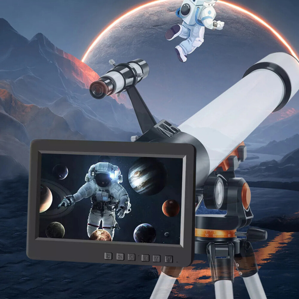 7" IPS Display Screen WiFi Astronomical Telescope Electronic Eyepiece Camera