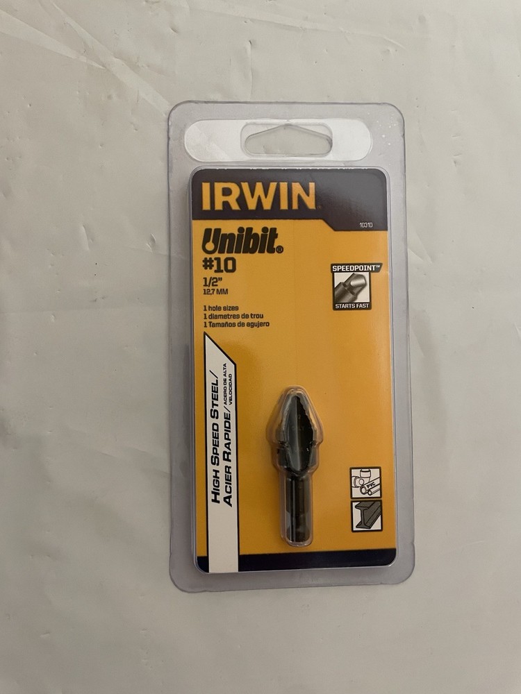 Irwin Unibit #10 (1/2”) Speed Point 10310