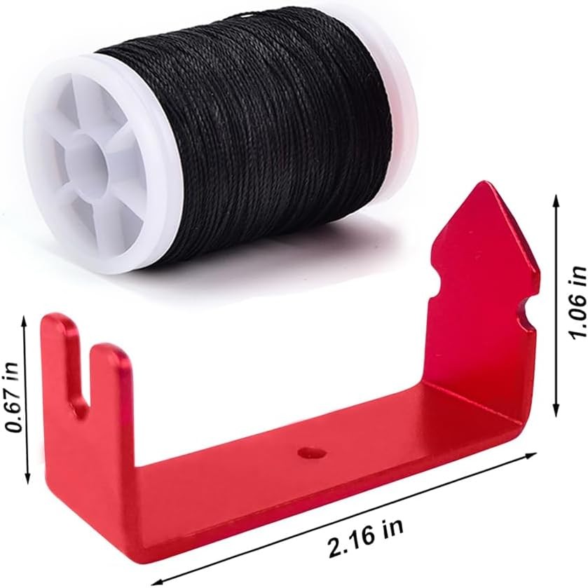 Archery Bow String Separator Tool and Bowstring Serving Thread 131 Black