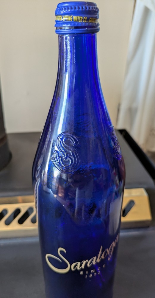 Saratoga Sparkling Spring Water Blue Bottle