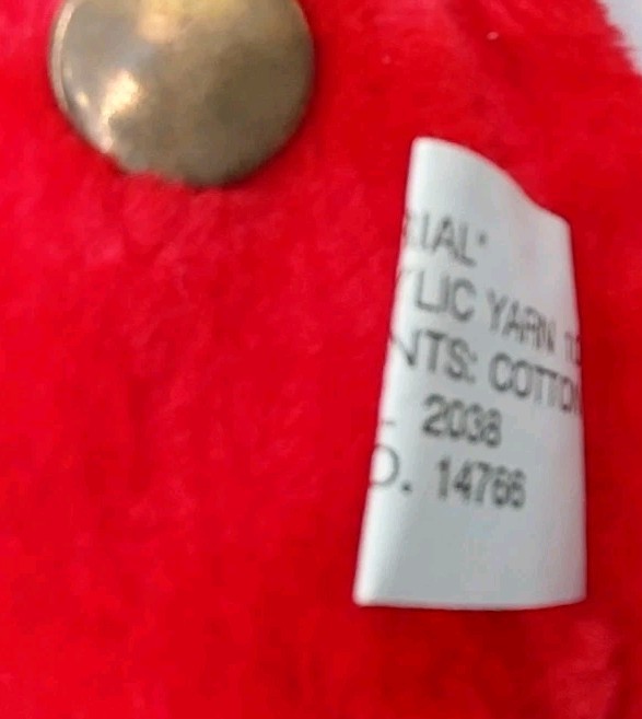 Teddy Bear Christmas Hand Puppet 14" Plush Stuffed