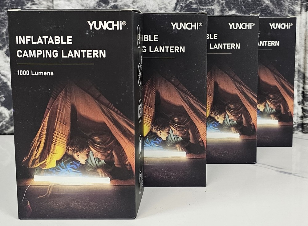 4 Pack Inflatable LED Camping Lantern - 33 In, Battery Pack, Multiple Settings