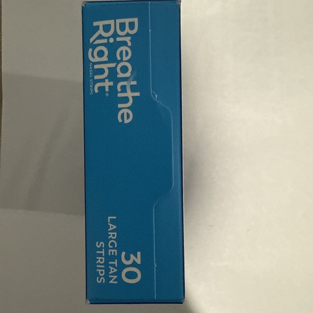 Breathe Right Nasals Strips Tan Large 30 Count