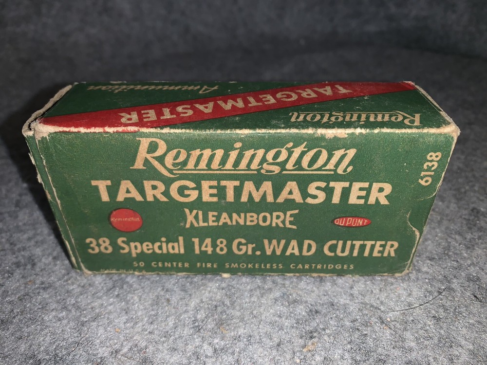 Rare Vintage Remington Targetmaster 38 Special Empty Ammo Box