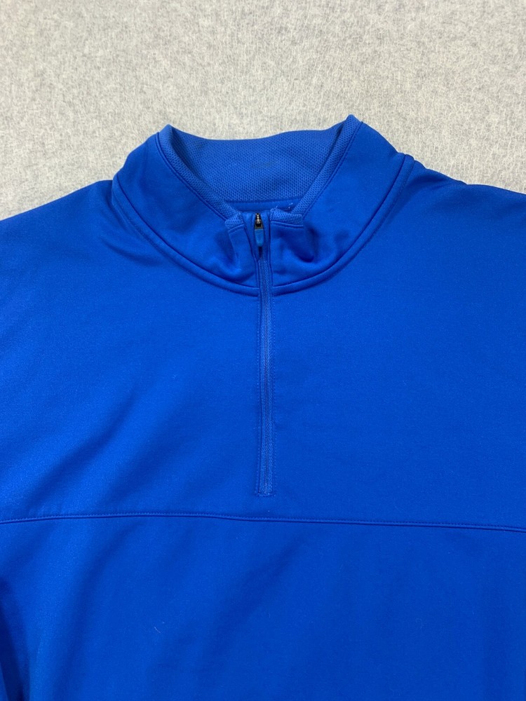 Nike Standard Fit 1/4 Zip Golf Pullover Jacket (Men's XL) Blue