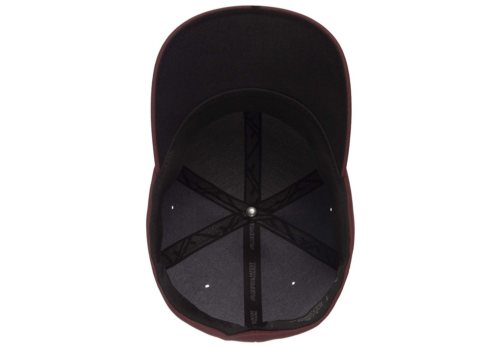 Flexfit Men's Delta Seamless Baseball Cap, Maroon, Small-Medium
