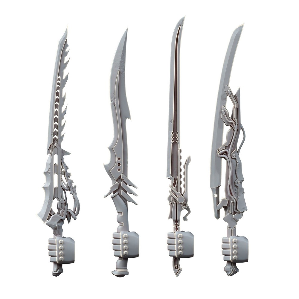 DARK CHAOS POWER SWORDS SET (4U) (LEFT)
