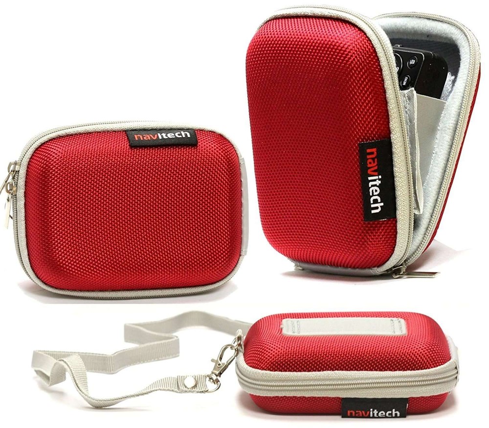 Navitech Red Earphone Case
