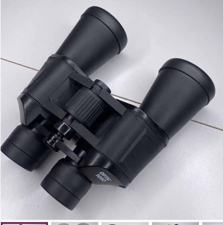 Optic 1050 Black Binoculars with Case Vintage pre-owned great condition