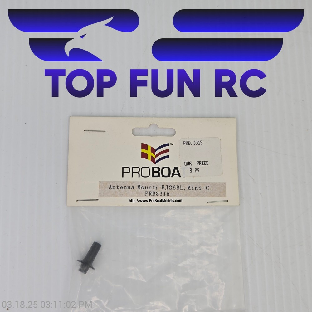 Proboat PRB3315 Antenna Mount: BJ26BL, Mini-C