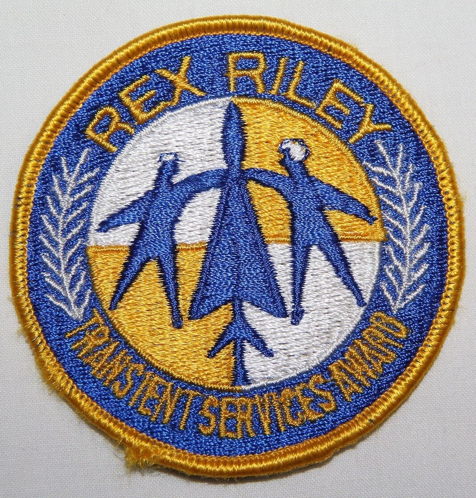 ORIGINAL U.S. AIR FORCE REX RILEY TRANSIENT SERVICES AWARD PATCH