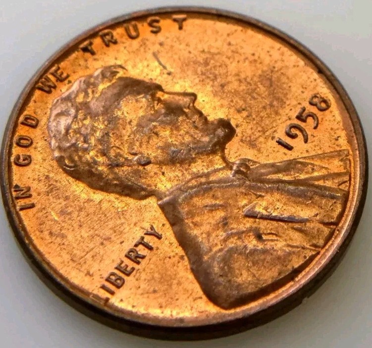 1958 Lincoln Wheat Penny - DDO Error Features!