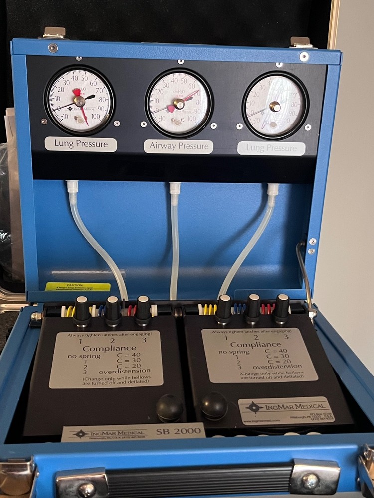 Pre-Owned IngMar Model SB 2000 Dual Compartment Lung Test Demo Simulator