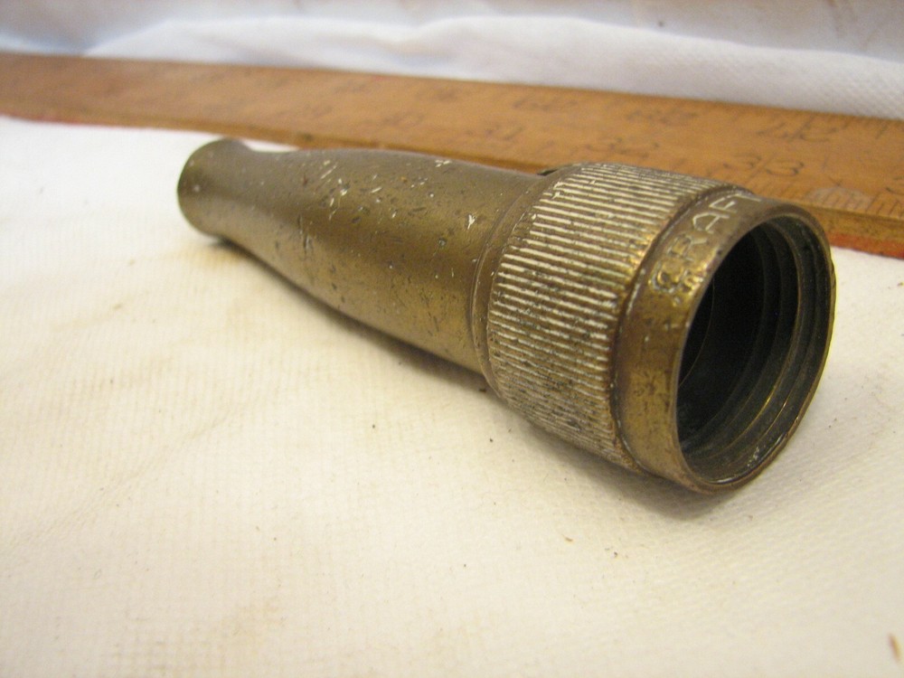Pr Early Solid Brass Garden Hose Nozzle Tip Craftsman Justrite Tool