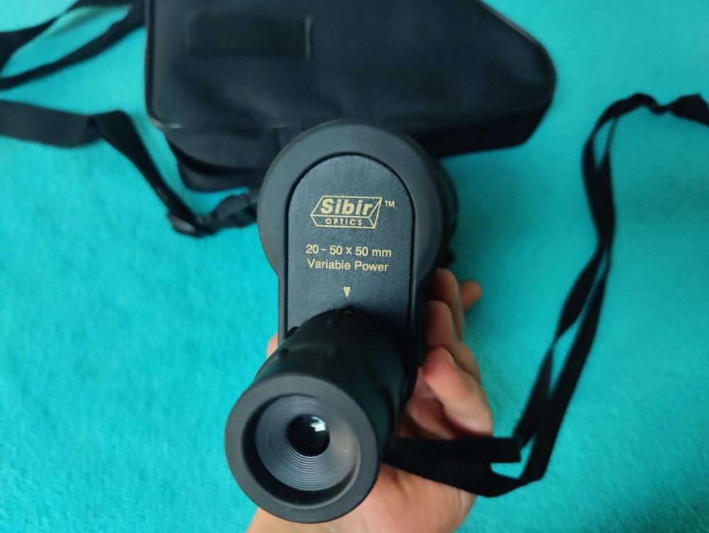 Sibir Optics 20-50x50 Variable Power Spotting Scope Monocular with Nylon Case