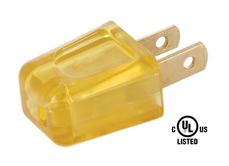 GOLD Quick-connect Plug Polarized for SPT-2 wire LAMP PART