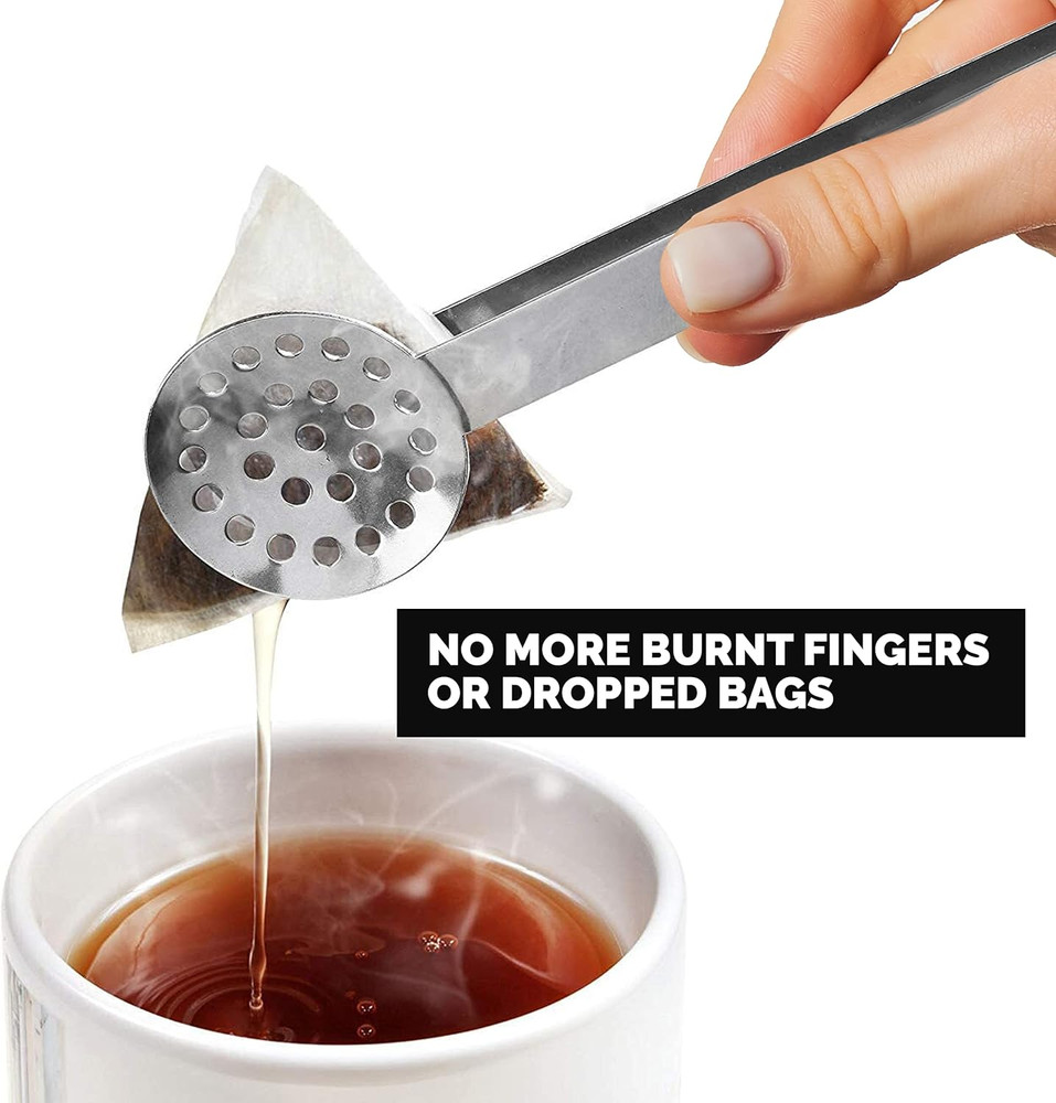 Long-Handled Stainless Steel Tea Strainer - 1 Pack