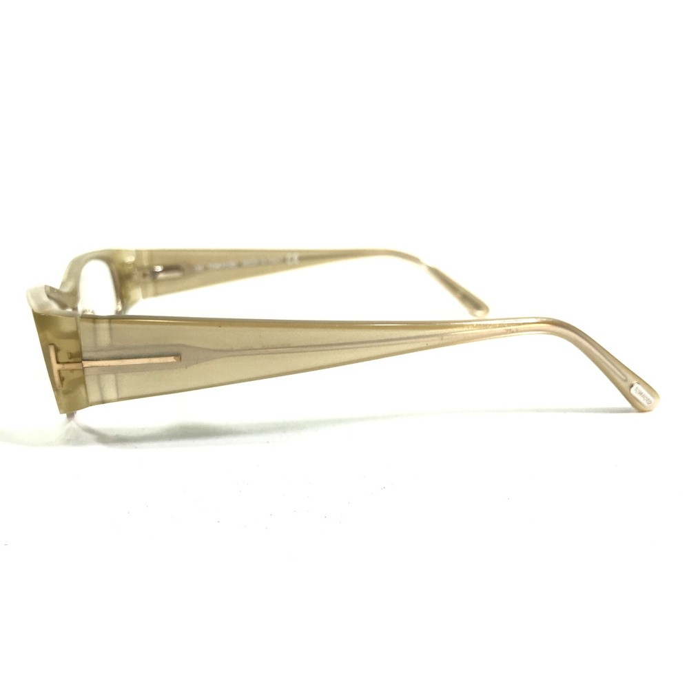 Tom Ford Eyeglasses Frames TF5076 467 Clear Gold Rectangular Full Rim 51-16-135