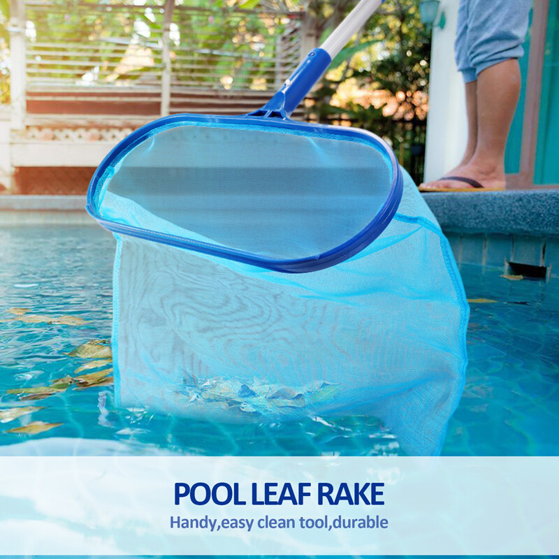 Swimming Pool Skimmer Net Mesh Telescopic Pole Extra Large Deep Bag Leaf Cleaner
