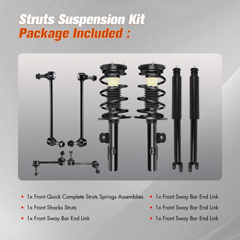 Struts Shock Kit Complete for Flex 2010-2012 6pcs 272534