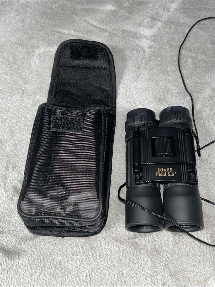 Optisan Compact 10X25 Field 5.5 Binoculars With Case