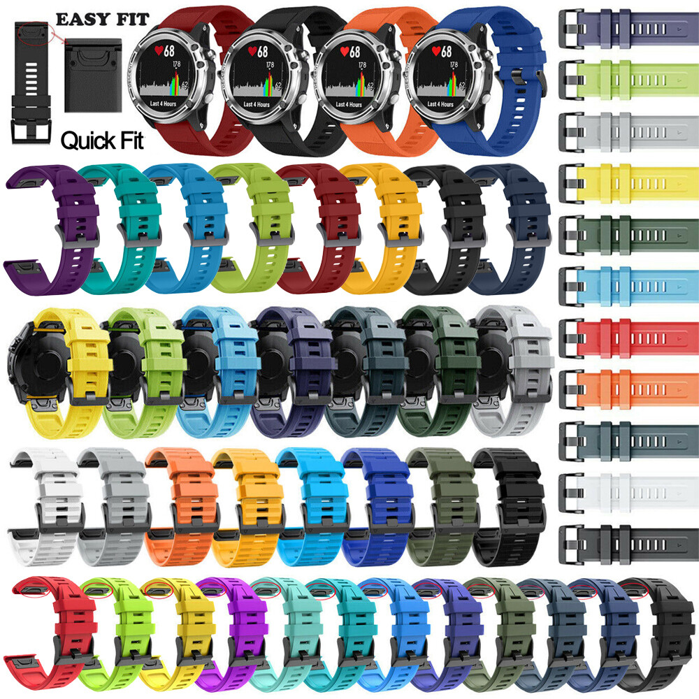 22mm Quick Release Silicone Band Strap Bracelet For Garmin Forerunner 955 Solar