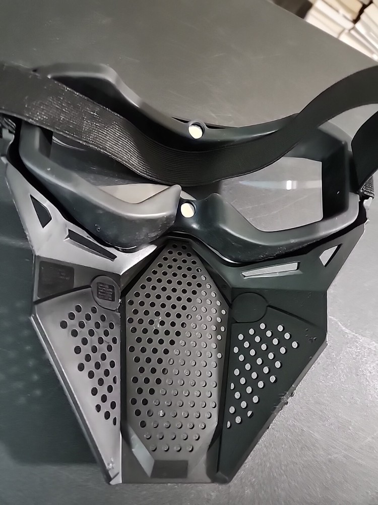 Nerf Rival Phantom Halloween Adjustable Face Mask Black White 2014 Hasbro