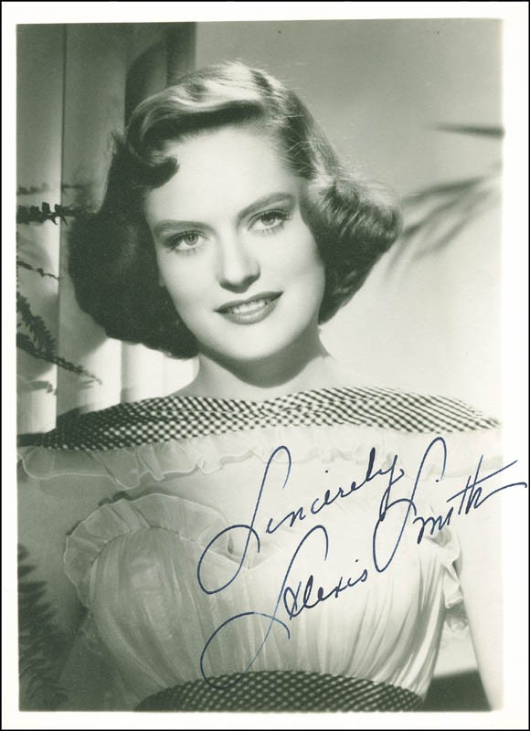 ALEXIS SMITH - PHOTOGRAPH SIGNED