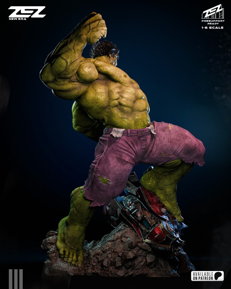Hulk Statue 3D Printed Kit Unpainted/Unassembled