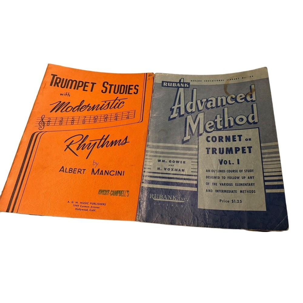 Sheet Music Rubank Advanced Method Cornet Trumpet Volume 1 Modernistic Rhythms