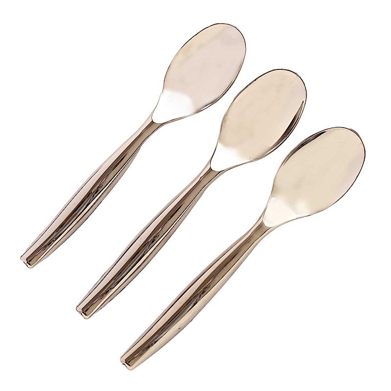 10 Silver 10" Heavy Duty Plastic Large Serving Spoons Party Events Tableware