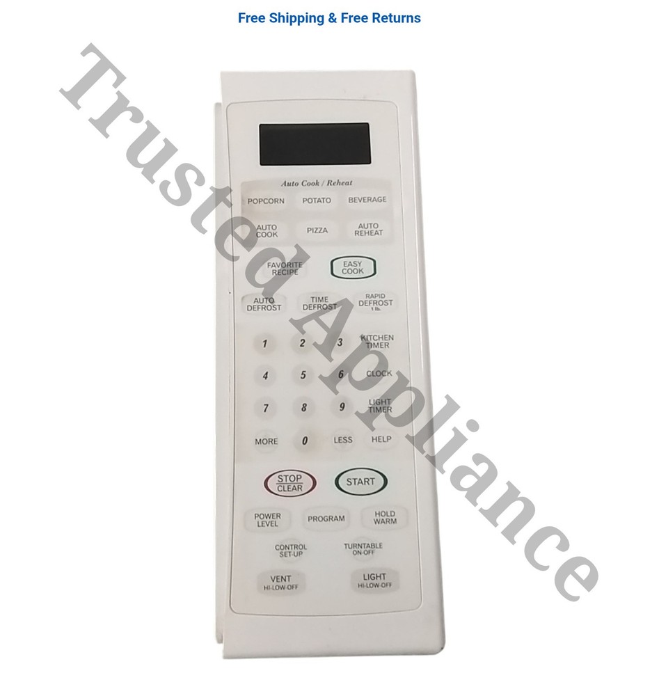 Microwave Control Panel Console 3572WO8203 Biscuit