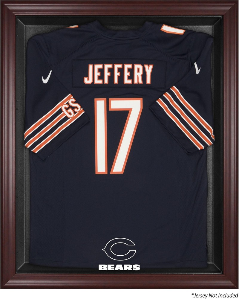Chicago Bears Frame Jersey Display Case - Mahogany