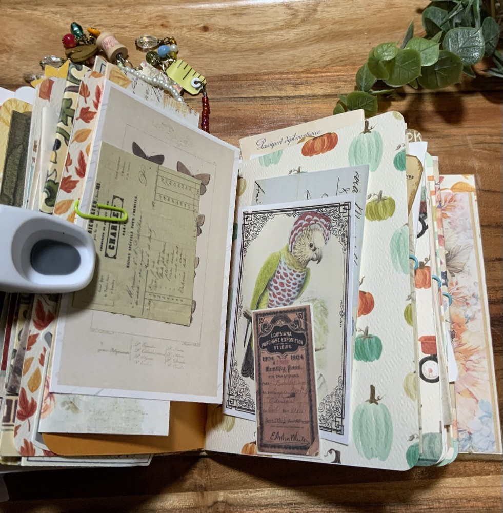 Autumn Fall Handmade Junk Journal