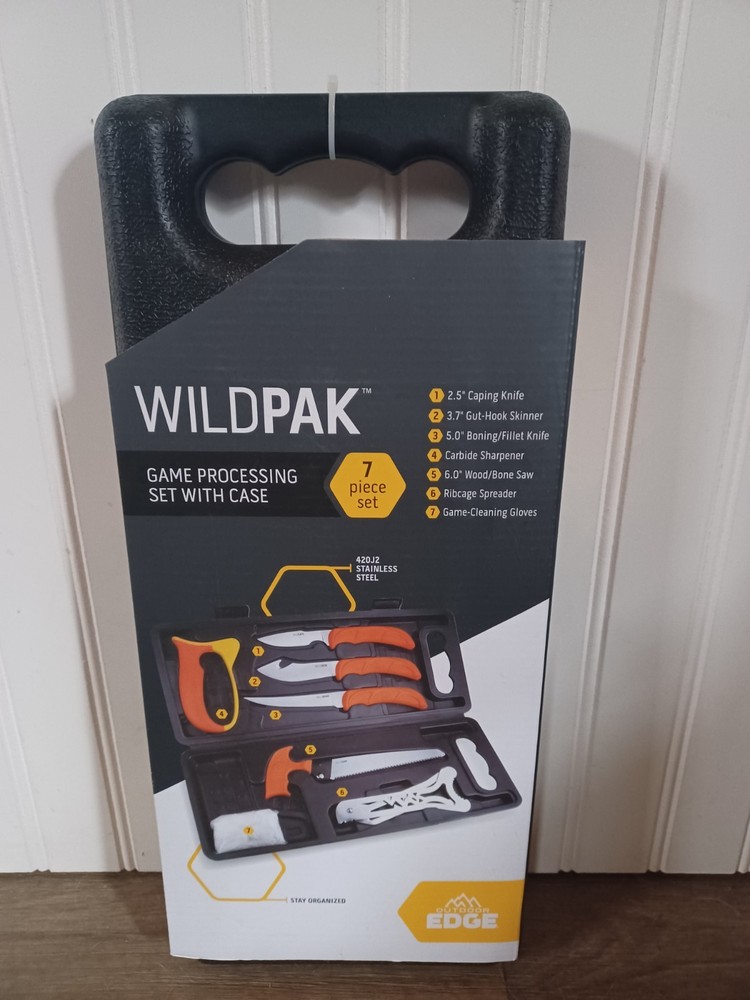 Outdoor Edge WP-2 Wild Pak Game Processing Set - 7 Piece - NIB