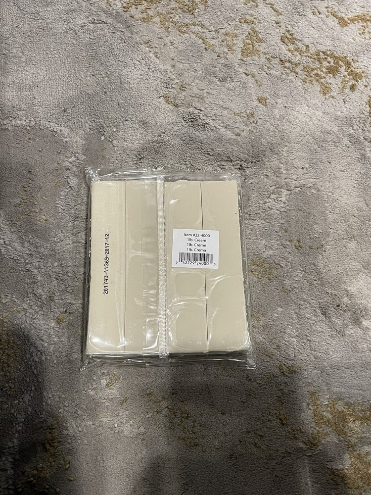 1 Pound Solid Color Modeling Clay Color Cream